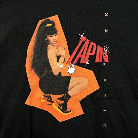 Saweetie Tap In Twerk Hot Girl Summer Hip Hop Tee L - Picture 2 of 4
